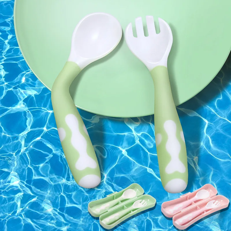 2Pcs Bendable Baby Spoon Fork Set with Storage Box Toddler Infant Learning Tableware Flatware Utensils Kids Cutlery
2Pcs Bendable Baby Spoon Fork Set with Storage Box Toddler Infant Learning Tableware Flatware Utensils Kids Cutlery