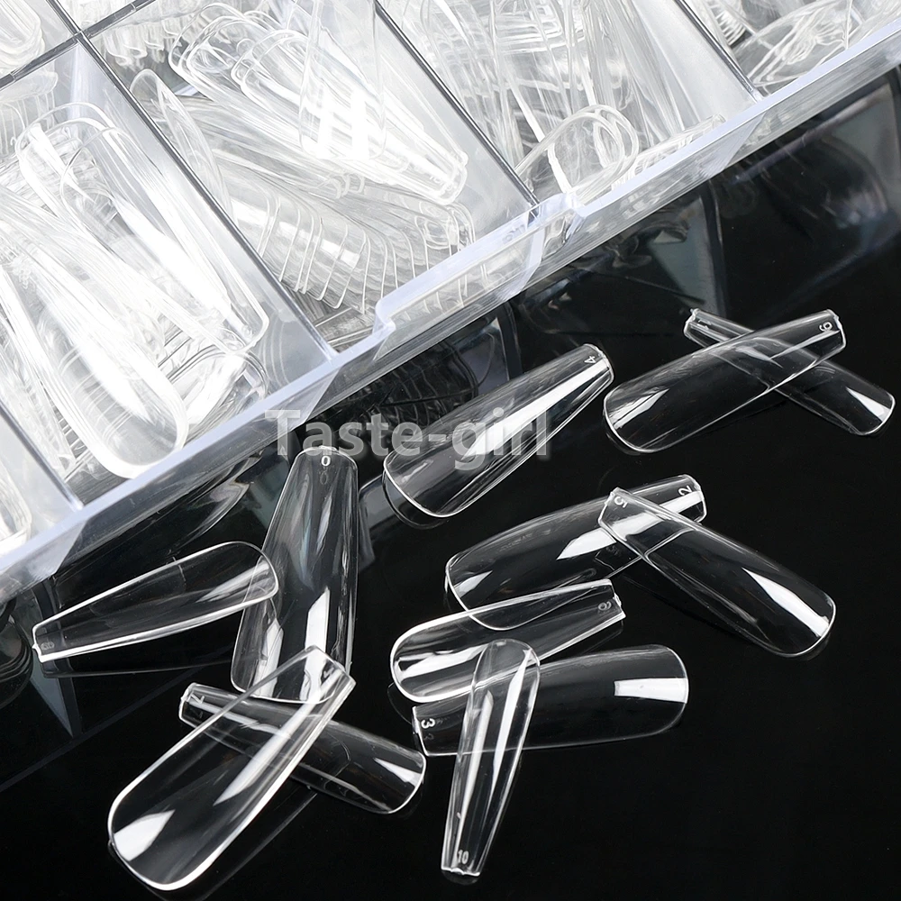 500PCS/Box Full Cover Fake Nail Artificial Press on Long Clear Natural White False Coffin Nails Art Tips Manicure Supply Tool
500PCS/Box Full Cover Fake Nail Artificial Press on Long Clear Natural White False Coffin Nails Art Tips Manicure Supply Tool