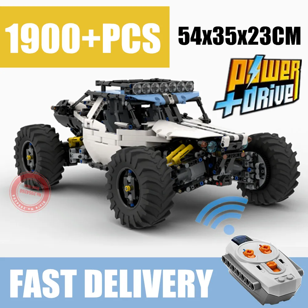 New MOC RC 4WD Buggy Motor Power Function MOC-19517 Fit Legoings Technic Model Building Blocks Bricks Toy Gift Kid 
New MOC RC 4WD Buggy Motor Power Function MOC-19517 Fit Legoings Technic Model Building Blocks Bricks Toy Gift Kid
