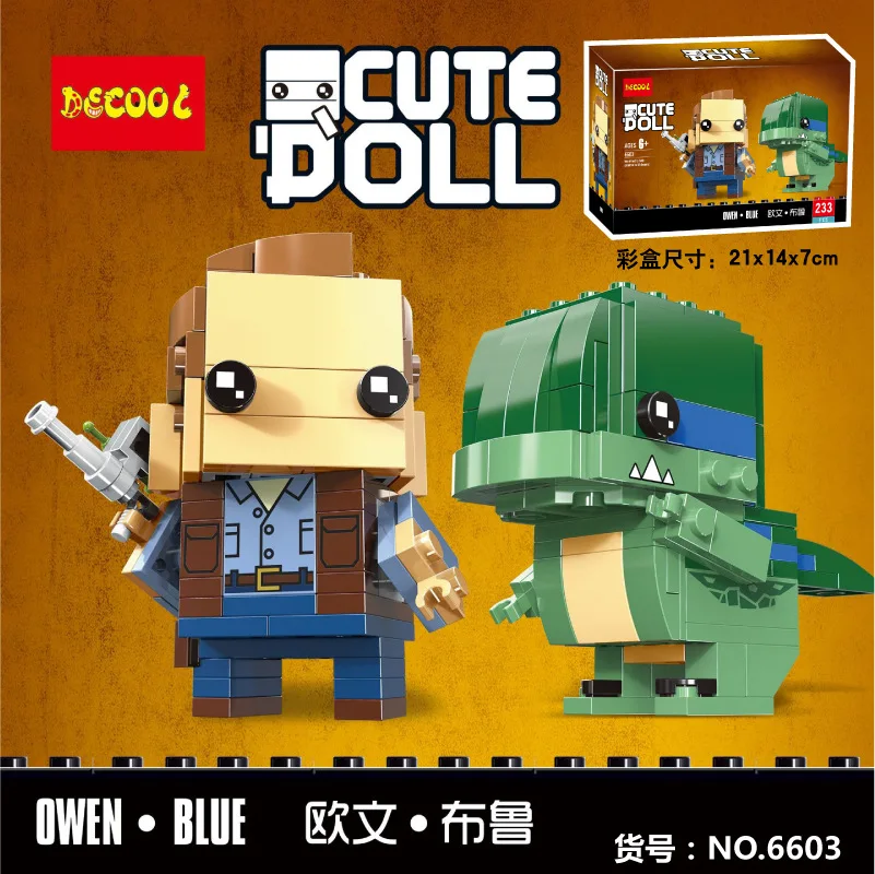 Jurassic Owen Mini Block Bule Bircks Gwenpool Building Blocks World Kit Cute Robot Doll Gift for Children 6603 
Jurassic Owen Mini Block Bule Bircks Gwenpool Building Blocks World Kit Cute Robot Doll Gift for Children 6603