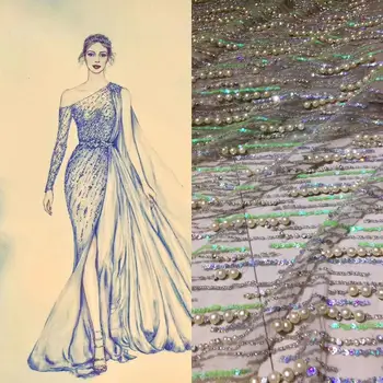 Modern design French net lace fabric African gradient sequins lace mul ti color sequins beaded tulle lace fabric for party dress
Modern design French net lace fabric African gradient sequins lace mul ti color sequins beaded tulle lace fabric for party dress