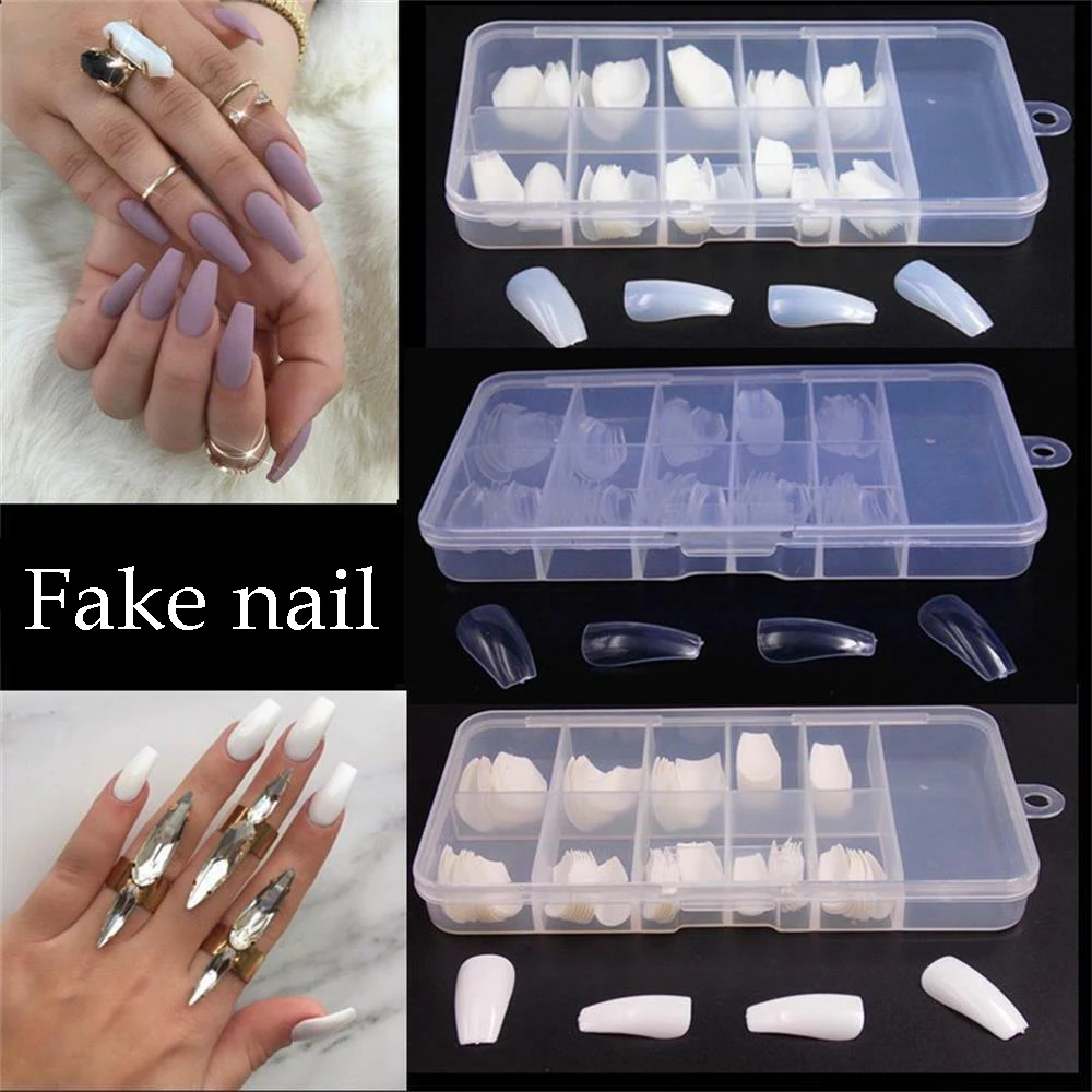 100/600pc Full Cover Fake Nails Artificial White Natural Clear False Nail Art Press on Tips Long Coffin Acrylic French Manicure
100/600pc Full Cover Fake Nails Artificial White Natural Clear False Nail Art Press on Tips Long Coffin Acrylic French Manicure