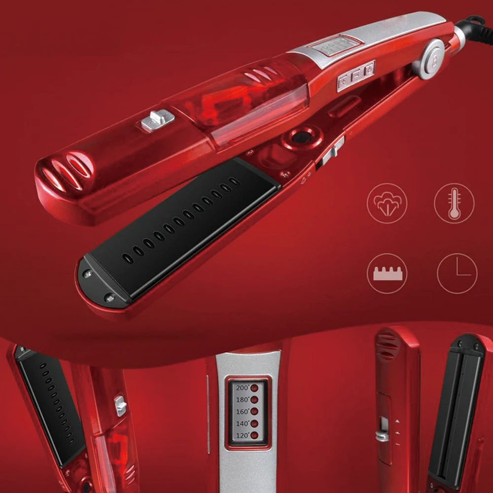 Electric Ceramic Steamer Hair Volumizing Hair Straightening Flat Iron Quick Hair Styler Automatic Steam Curling Styling Tools
Electric Ceramic Steamer Hair Volumizing Hair Straightening Flat Iron Quick Hair Styler Automatic Steam Curling Styling Tools