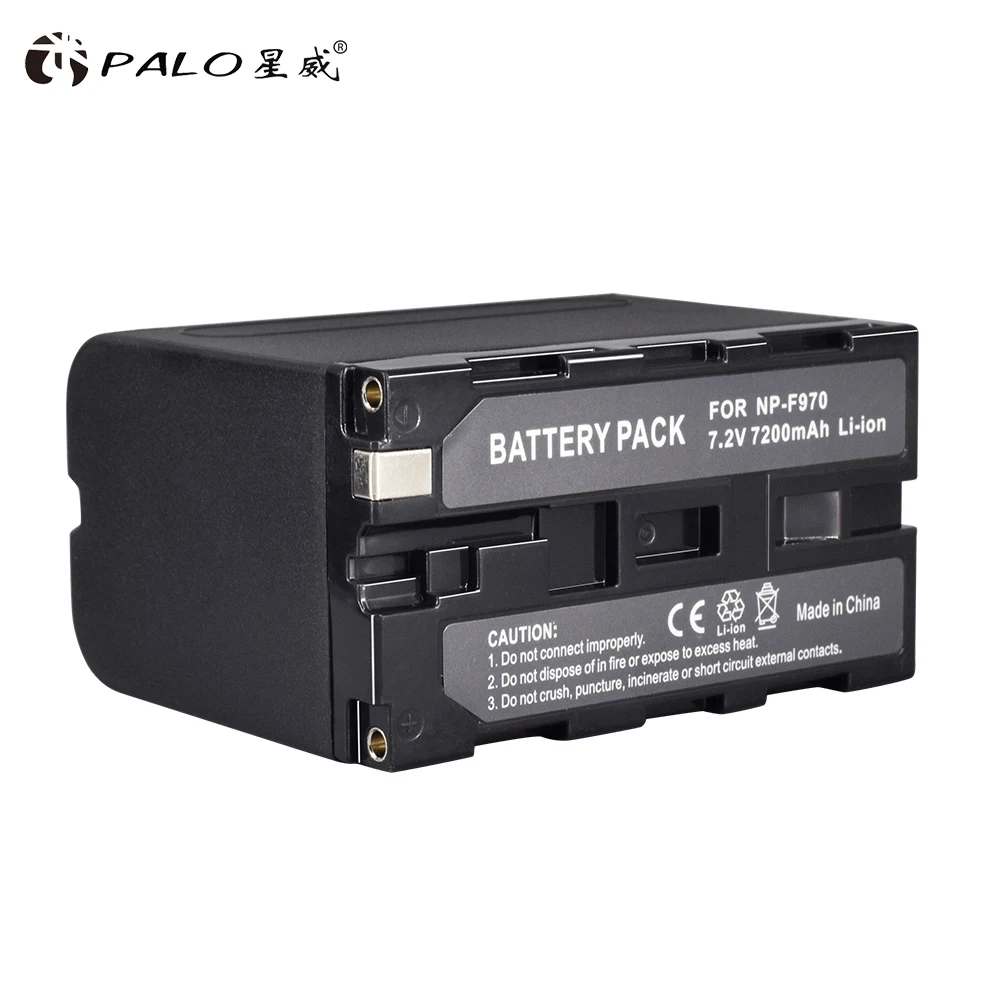 PALO 7200mAh NP-F960 NP-F970 NP F960 F970 F950 Battery for Sony PLM-100 CCD-TRV35 MVC-FD91 MC1500C L10
PALO 7200mAh NP-F960 NP-F970 NP F960 F970 F950 Battery for Sony PLM-100 CCD-TRV35 MVC-FD91 MC1500C L10