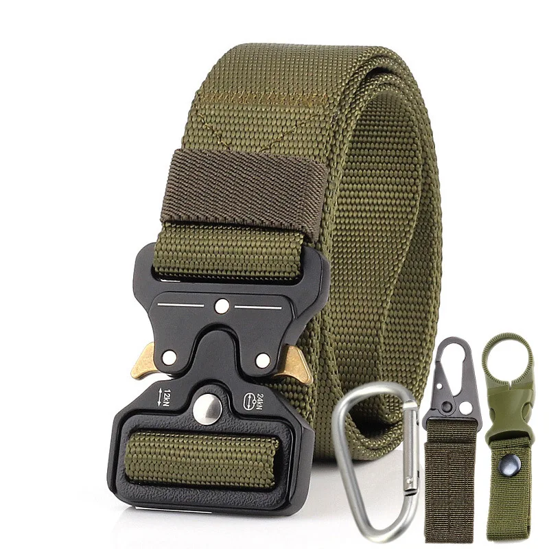 Tactical nylon military belt metal buckle adjustable army outdoor quick release hunting training nylon waist bandwidth 3.8CM
Tactical nylon military belt metal buckle adjustable army outdoor quick release hunting training nylon waist bandwidth 3.8CM