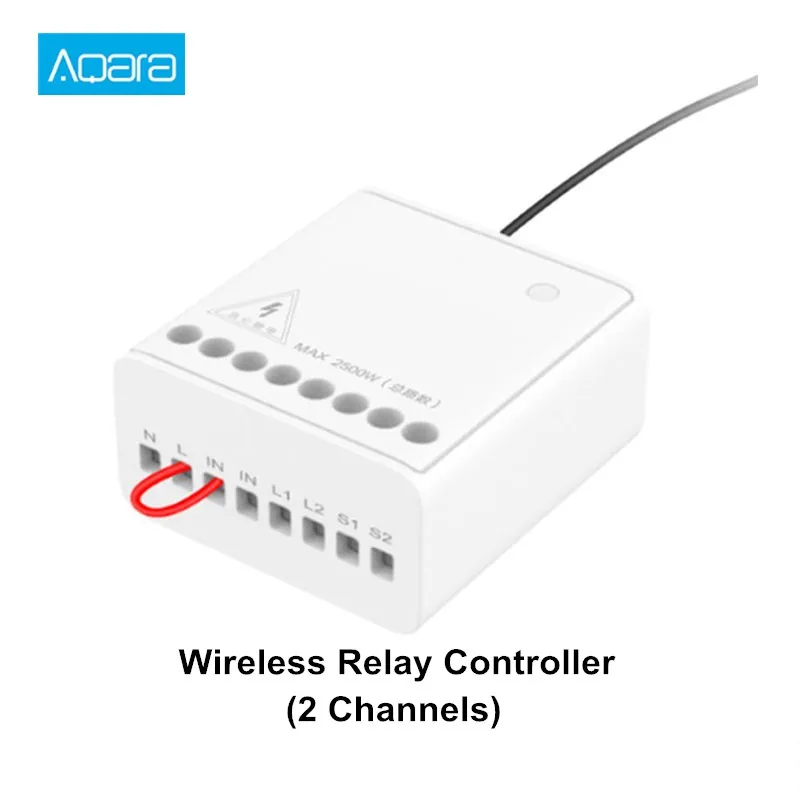 Aqara Two-way Control Module Wireless Relay Switch Controller Smart Setting Timer 2 Channels For Mi Home APP &Homekit
Aqara Two-way Control Module Wireless Relay Switch Controller Smart Setting Timer 2 Channels For Mi Home APP &Homekit