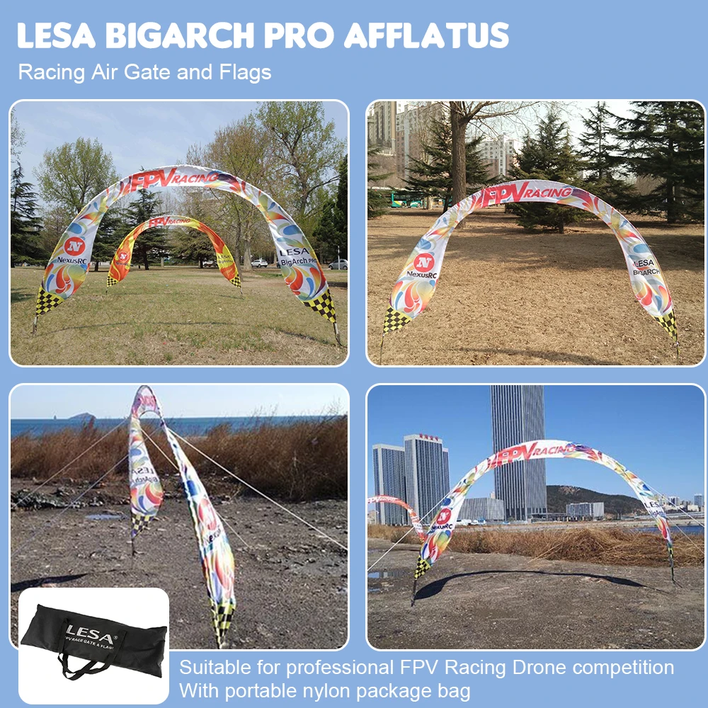 RC Multicopter Accessories BigArch PRO Racing Air Gate and Flags Afflatus for Outdoor FPV Racing Drone Quadcopter Helicopter
RC Multicopter Accessories BigArch PRO Racing Air Gate and Flags Afflatus for Outdoor FPV Racing Drone Quadcopter Helicopter