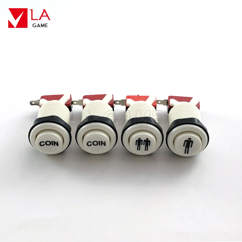 6 pcs arcade buttons American happ style 28mm mounting hole 1p 2p coin kit arcade for arcade game mame jamma game console
6 pcs arcade buttons American happ style 28mm mounting hole 1p 2p coin kit arcade for arcade game mame jamma game console