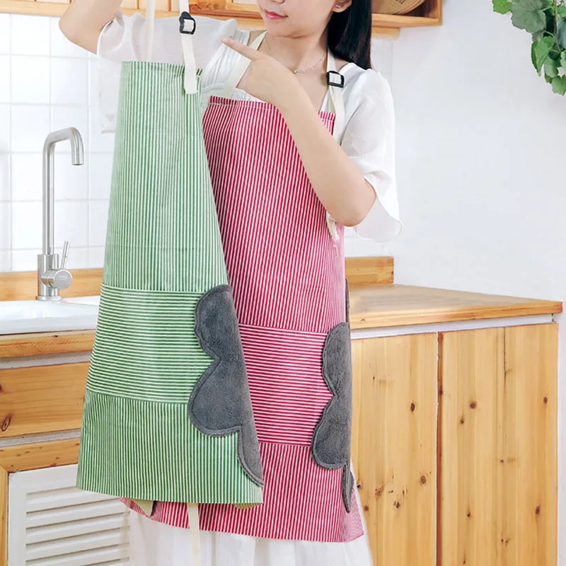 Cute Waterproof Rag Apron Durable Apron With Absorbent Towel On Both Sides Striped Apron With Adjustable Buckle Kitchen Tool
Cute Waterproof Rag Apron Durable Apron With Absorbent Towel On Both Sides Striped Apron With Adjustable Buckle Kitchen Tool