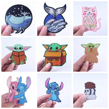 Cartoon Animal Baby Yoda Iron On Patches For Clothing Stitch Embroidered Patches On Clothes Three Bear Stripe Cute Cat Car Patch
Cartoon Animal Baby Yoda Iron On Patches For Clothing Stitch Embroidered Patches On Clothes Three Bear Stripe Cute Cat Car Patch