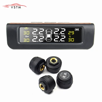 Solar TPMS Car Tire Digital Tyre Pressure 4 External Sensors Monitor System Security Warning Temperature Alert Free ship
Solar TPMS Car Tire Digital Tyre Pressure 4 External Sensors Monitor System Security Warning Temperature Alert Free ship