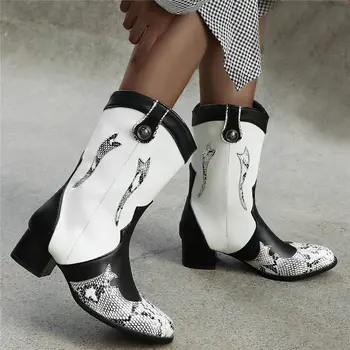 Womens Winter Warm Snake Pattern Riding Boots Round Toe Chunky Heels Punk Goth Platform Pumps Shoes High Top Rivets Casual Shoes 
Womens Winter Warm Snake Pattern Riding Boots Round Toe Chunky Heels Punk Goth Platform Pumps Shoes High Top Rivets Casual Shoes