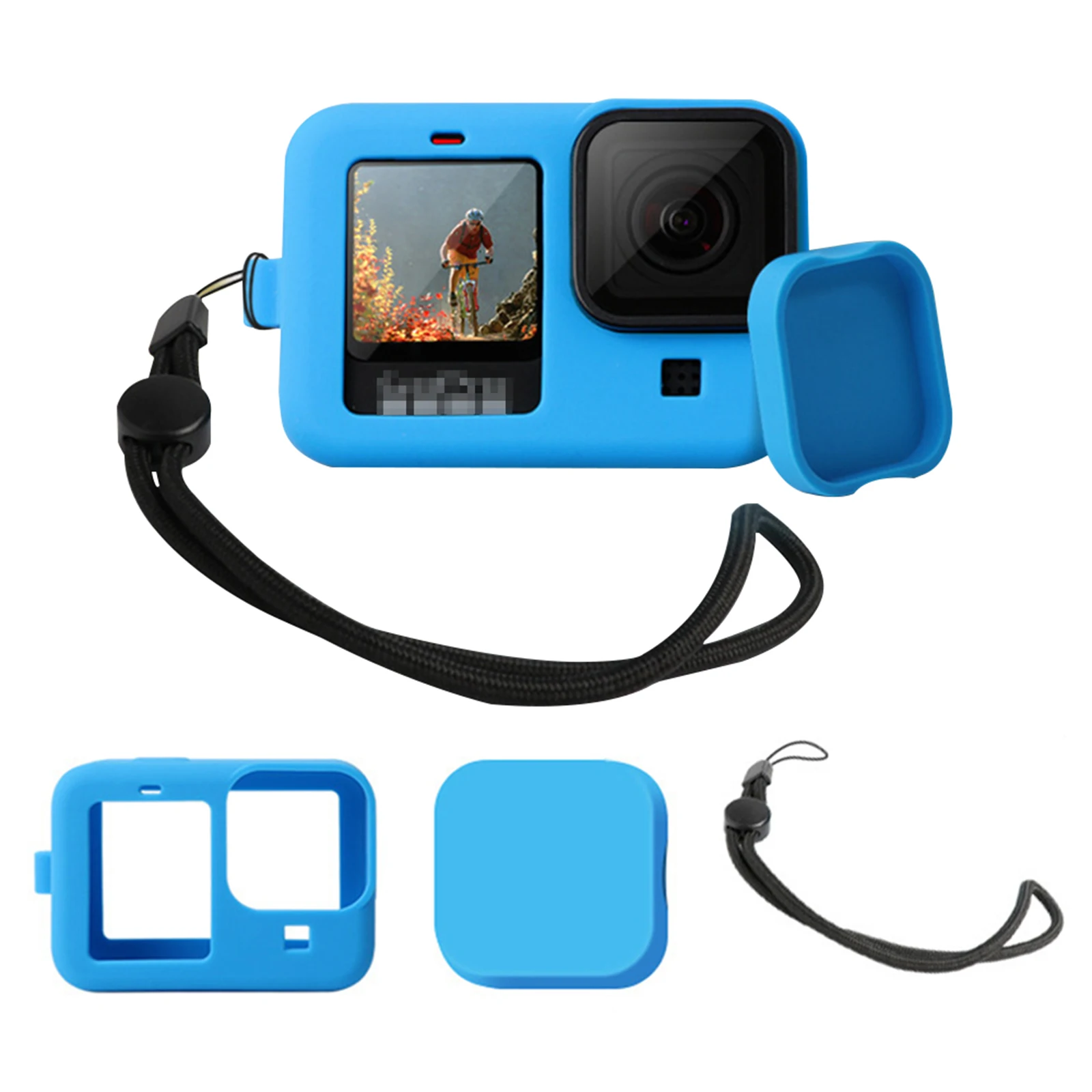 For Gopro Hero 9 Silicone Protective Case Cover Sport Camera Soft Waterproof Protector Shell for Go Pro 9
For Gopro Hero 9 Silicone Protective Case Cover Sport Camera Soft Waterproof Protector Shell for Go Pro 9
