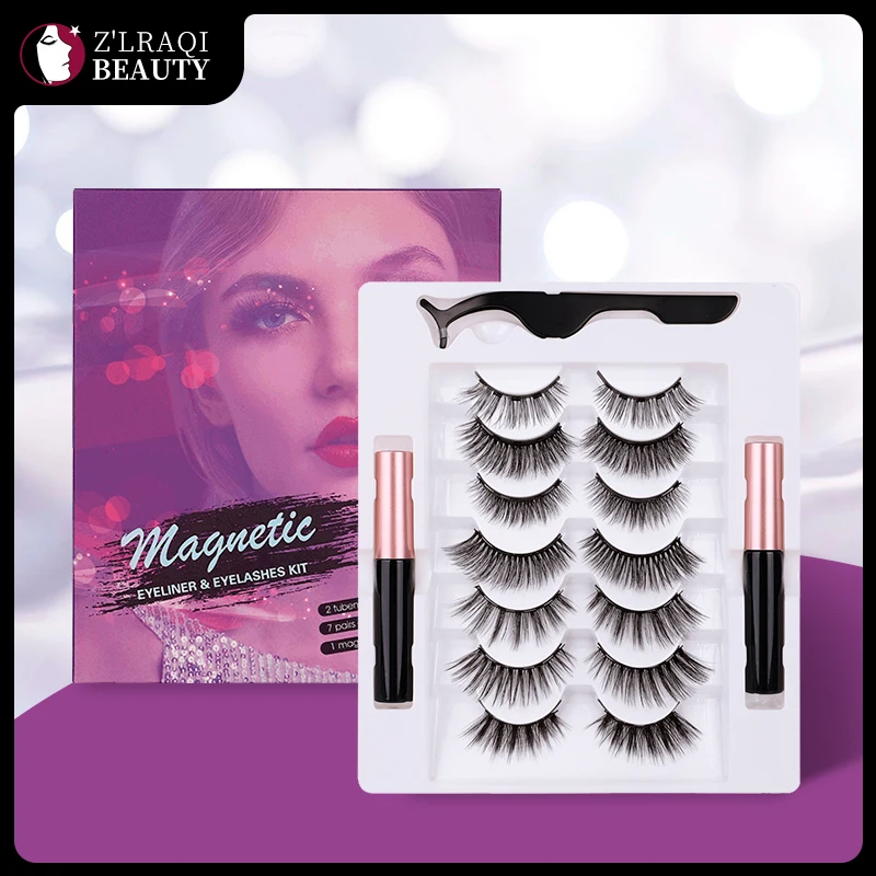 Wholesale Magnetic Eyelashes Sets Magnet Liquid Eyeliner Tweezer Waterproof makeup Lashes 7pairs Magnets False Eyelash Extension
Wholesale Magnetic Eyelashes Sets Magnet Liquid Eyeliner Tweezer Waterproof makeup Lashes 7pairs Magnets False Eyelash Extension