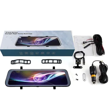 Touch Screen Auto DVR Front Rear Recording Dash Camera Rear View Mirror 1080P High Definition Nightshot Car Driving Recorder
Touch Screen Auto DVR Front Rear Recording Dash Camera Rear View Mirror 1080P High Definition Nightshot Car Driving Recorder