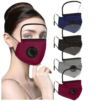 Adults Solid Black Mask Washable Reusable Face Shield With Filter Creative Detachable Transparent Eye Shield Dustproof Masques
Adults Solid Black Mask Washable Reusable Face Shield With Filter Creative Detachable Transparent Eye Shield Dustproof Masques