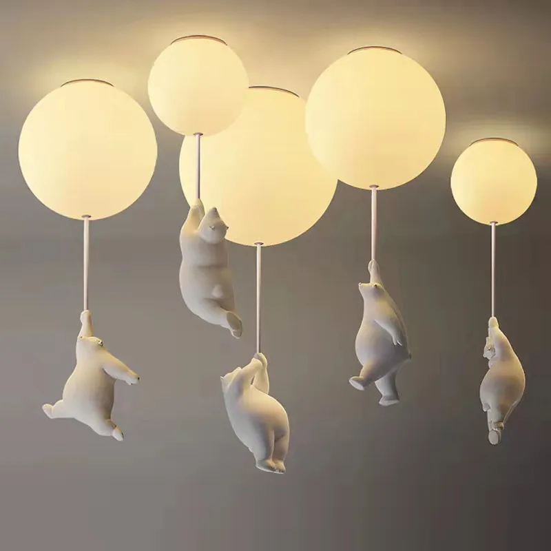 Modern Cartoon Bear LED Ceiling Lights Warmth Ceiling Lamps Kids Rooms Bedroom Lamp Living Room for Home Decor Lighting Fixtures
Modern Cartoon Bear LED Ceiling Lights Warmth Ceiling Lamps Kids Rooms Bedroom Lamp Living Room for Home Decor Lighting Fixtures