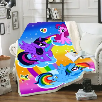 My Little Pony Funny Character Blanket 3D Print Sherpa Blanket on Bed Home Textiles Dreamlike Style 03
My Little Pony Funny Character Blanket 3D Print Sherpa Blanket on Bed Home Textiles Dreamlike Style 03