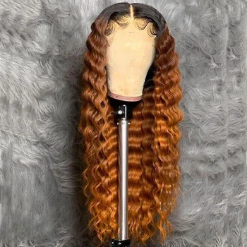 Deep Wave Wig 13x4 Color T1B/27 Ombre Lace Front Human Hair Wigs For Women Bleached Knots Brazilian Remy Hair Lace Wig Slove
Deep Wave Wig 13x4 Color T1B/27 Ombre Lace Front Human Hair Wigs For Women Bleached Knots Brazilian Remy Hair Lace Wig Slove