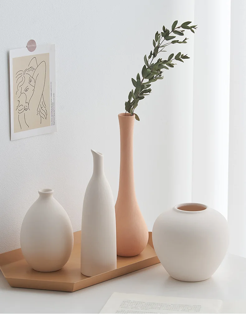 Nordic ceramiczny wazon na kwiaty hydroponika do dekoracji wnętrza - Wianko - 10