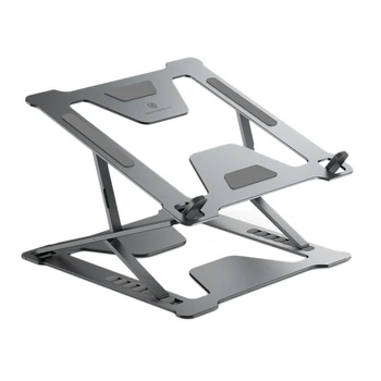 BONERUY Portable Laptop Stand Adjustable Foldable Notebook Stand Holder Multi-Angle Laptop Riser Cooling Bracket for