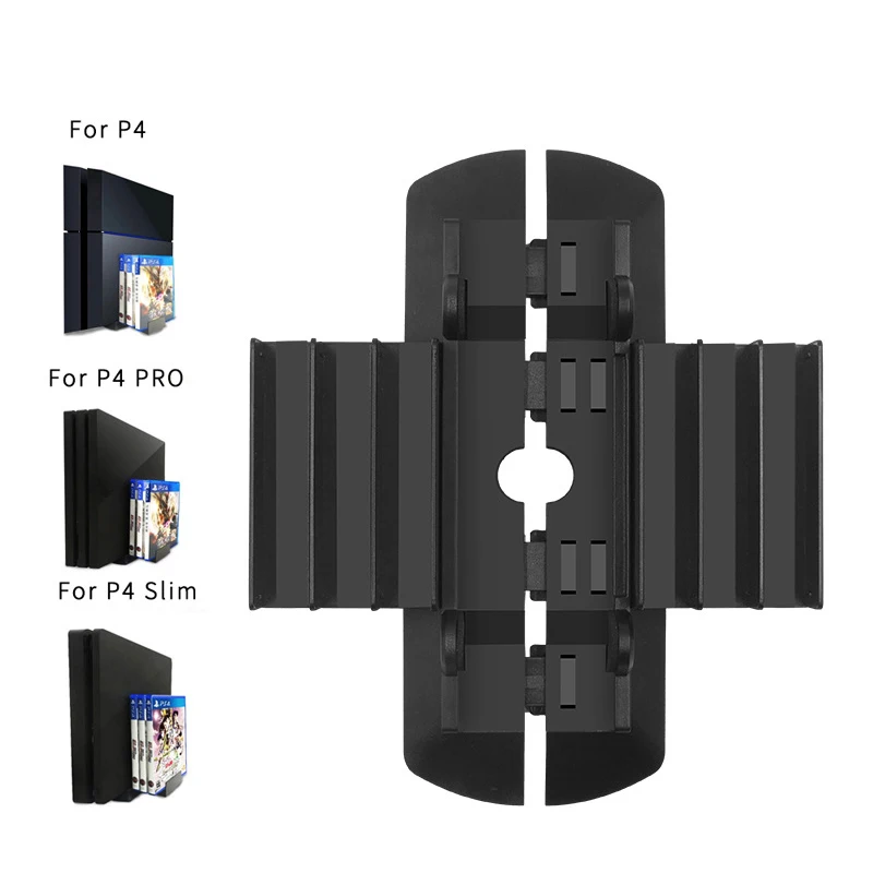 PS4 Pro/PS4 Slim Multi-function Vertical Stand Holder Bracket For PlayStation 4 Game Disks Card Box Storage Holder For Sony PS4
PS4 Pro/PS4 Slim Multi-function Vertical Stand Holder Bracket For PlayStation 4 Game Disks Card Box Storage Holder For Sony PS4