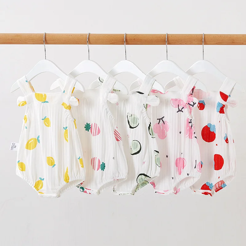 Baby Bodysuit Summer Infant Girls Climbing Clothing Sweety Cute Suspender Thin Cotton Sleeveless Jumpsuit 0-3y Babies Clothes
Baby Bodysuit Summer Infant Girls Climbing Clothing Sweety Cute Suspender Thin Cotton Sleeveless Jumpsuit 0-3y Babies Clothes