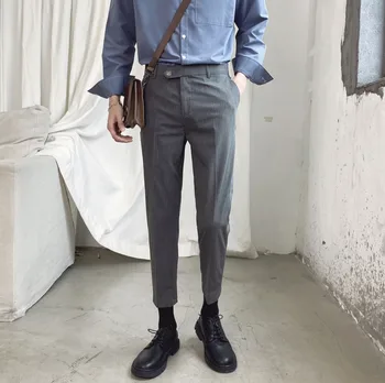 2020 Spring And Summer New Youth Popular Korean Version Ins Solid Color Trousers Fashion Casual Small Straight Cropped Pants
2020 Spring And Summer New Youth Popular Korean Version Ins Solid Color Trousers Fashion Casual Small Straight Cropped Pants