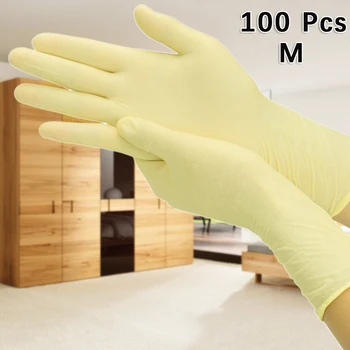 100pcs Disposable Multi Purpose Yellow Emulsion Protection Latex Gloves For Home Cleaning Rubber Catering Food Gloves
100pcs Disposable Multi Purpose Yellow Emulsion Protection Latex Gloves For Home Cleaning Rubber Catering Food Gloves