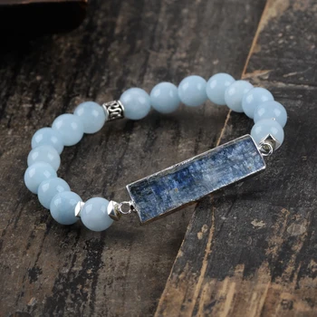 Kyanite Bracelet Gems Charm natural stone Beaded Bracelet Handmade Boho Natural Stone Women Bracelet Girls Bracelet energy Gifts 
Kyanite Bracelet Gems Charm natural stone Beaded Bracelet Handmade Boho Natural Stone Women Bracelet Girls Bracelet energy Gifts