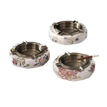 Flower Pattern Ceramics & Zinc Alloy Ashtray Smoking Ash Holdler Square Large Capacity Cigarette Ash Tray Smoking Accessories
Flower Pattern Ceramics & Zinc Alloy Ashtray Smoking Ash Holdler Square Large Capacity Cigarette Ash Tray Smoking Accessories