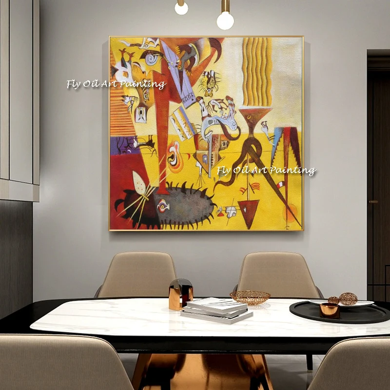 100% Handmade Yellow Painting Wall Decoration Individuality Small Square Size Creative Wall-Painting Egypt Oil Painting Gift 
100% Handmade Yellow Painting Wall Decoration Individuality Small Square Size Creative Wall-Painting Egypt Oil Painting Gift