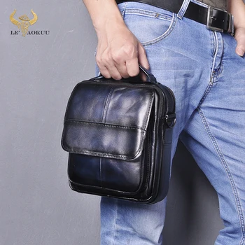 Genuine Leather Male Casual Design Shoulder Messenger bag Fashion Blue Cross-body Bag 8" Tablet Tote Mochila Satchel bag Men 148
Genuine Leather Male Casual Design Shoulder Messenger bag Fashion Blue Cross-body Bag 8" Tablet Tote Mochila Satchel bag Men 148