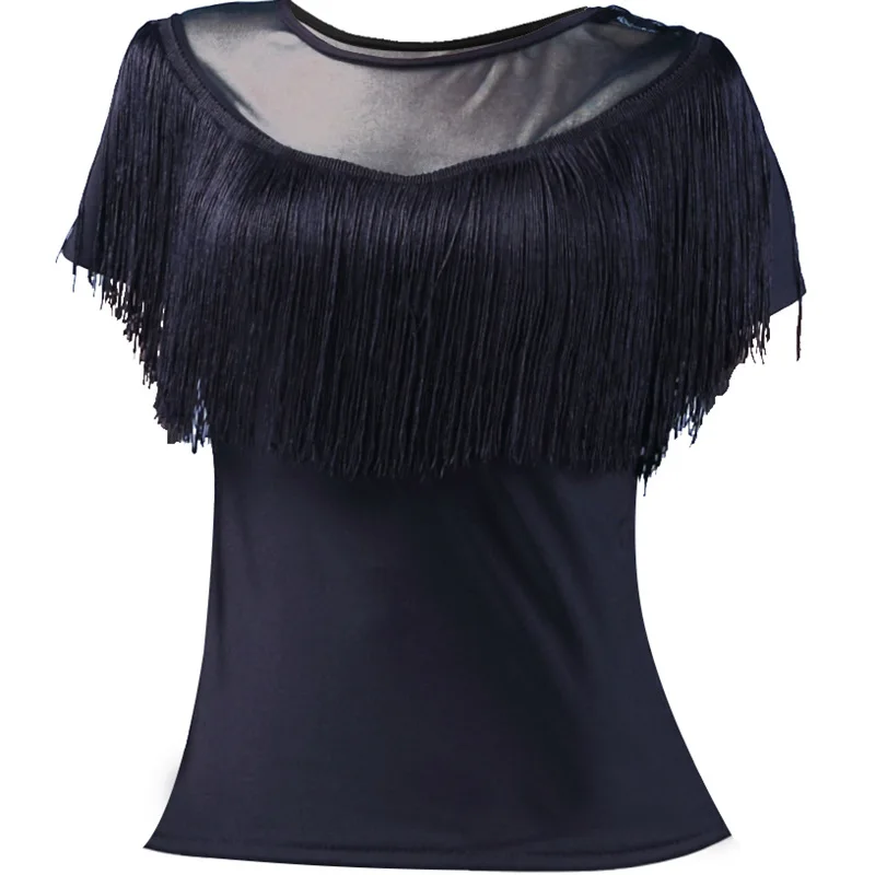 Latin Dance Sexy Ballroom Dance Dance Costume Tassel Shirt New Mesh Adult Modern Dance Top Ladies Practice Clothes
Latin Dance Sexy Ballroom Dance Dance Costume Tassel Shirt New Mesh Adult Modern Dance Top Ladies Practice Clothes