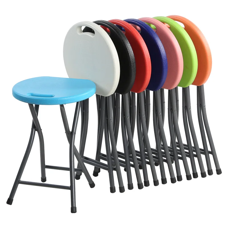 Plastic Folding Stool Household Thickening Table Stool Portable Outdoor Stool Simplicity round Stool 
Plastic Folding Stool Household Thickening Table Stool Portable Outdoor Stool Simplicity round Stool