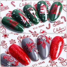 2019 3D Nail Art transfert autocollants noël décalcomanies bricolage décorations manucure outil ongles décoration faux ongles(China)