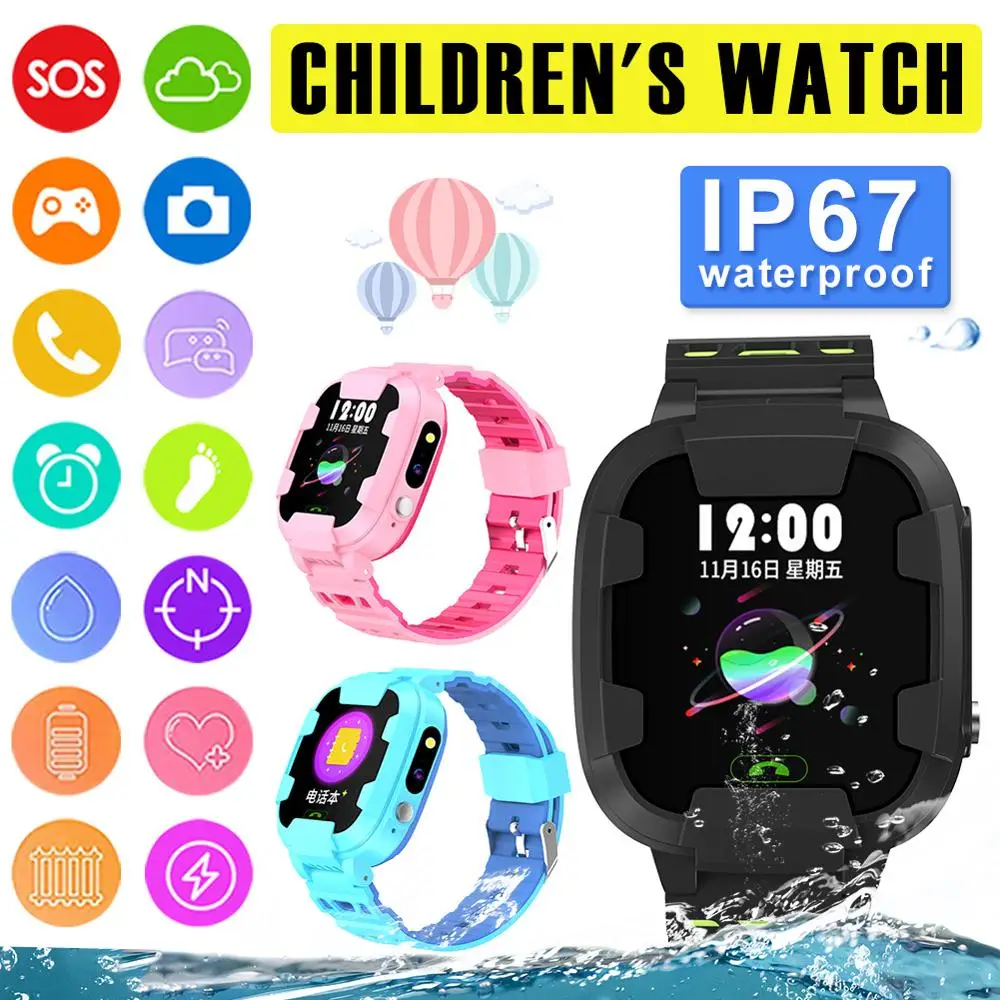 Fashion Kids Multifunction Smart Watch Phone with WiFi Positioning Intelligent Waterproof Camera Movement Watch
Fashion Kids Multifunction Smart Watch Phone with WiFi Positioning Intelligent Waterproof Camera Movement Watch