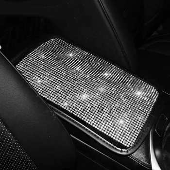 Bling Rhinestone Car Armrest Box Cover Pad Vehicle Center Console Arm Rest Cushion Mat Diamond Crystal Car Interior Accessories
Bling Rhinestone Car Armrest Box Cover Pad Vehicle Center Console Arm Rest Cushion Mat Diamond Crystal Car Interior Accessories