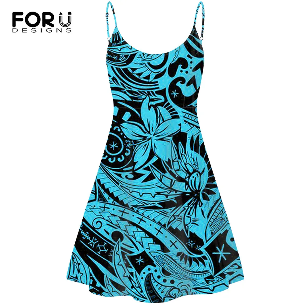 FORUDESIGNS Polynesian Samoan Hibiscus Printed Leisure Slip Women Dress Summer Spaghetti Strap Dresses Beach Sleeveless Sundress
FORUDESIGNS Polynesian Samoan Hibiscus Printed Leisure Slip Women Dress Summer Spaghetti Strap Dresses Beach Sleeveless Sundress