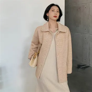 HziriP Winter Mink-velvet Gentle Warm Soft Chic Elegant High Quality Sweet All-Match High Street Brief Office Lady Short Coats 
HziriP Winter Mink-velvet Gentle Warm Soft Chic Elegant High Quality Sweet All-Match High Street Brief Office Lady Short Coats