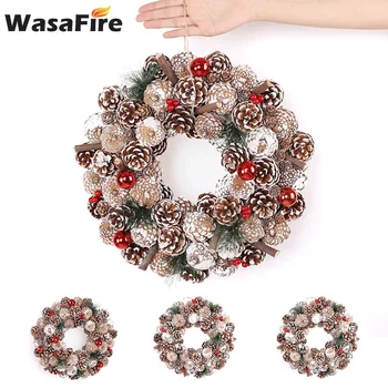 35.3cm Christmas Decoration Wreath Maple Leaf Pine Cone Autumn Harvest Wreath Thanksgiving Home Door Decoration Garland
35.3cm Christmas Decoration Wreath Maple Leaf Pine Cone Autumn Harvest Wreath Thanksgiving Home Door Decoration Garland