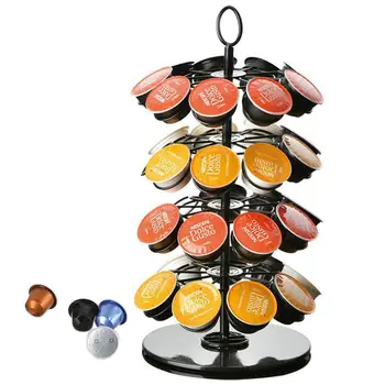 Coffee Capsule Display Rack Coffee Capsule Storage Organizer Rack Rotating Coffee Pod Holder Restaurant for Cappuccino Nestle
Coffee Capsule Display Rack Coffee Capsule Storage Organizer Rack Rotating Coffee Pod Holder Restaurant for Cappuccino Nestle