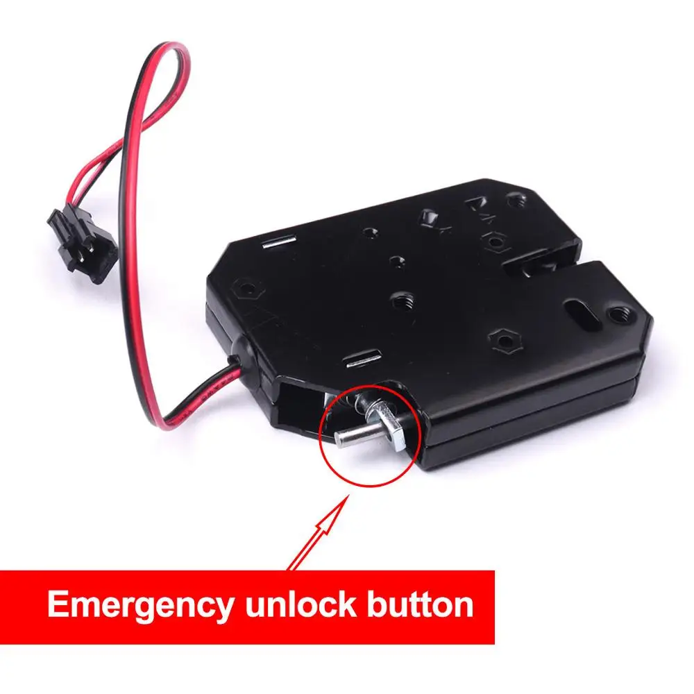 150KG/330lb Electric Lock Door Access Control DC 12V 2A Intelligent Cabinet Drawer Mailbox Electric Lock with Emergency Unlock
150KG/330lb Electric Lock Door Access Control DC 12V 2A Intelligent Cabinet Drawer Mailbox Electric Lock with Emergency Unlock