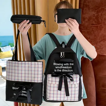 4 Pcs/Set School Bags For Teenage Girls 2020 Waterproof Travel Backpack Women Book Bags Student Kid Schoolbag Muchila Escolar
4 Pcs/Set School Bags For Teenage Girls 2020 Waterproof Travel Backpack Women Book Bags Student Kid Schoolbag Muchila Escolar