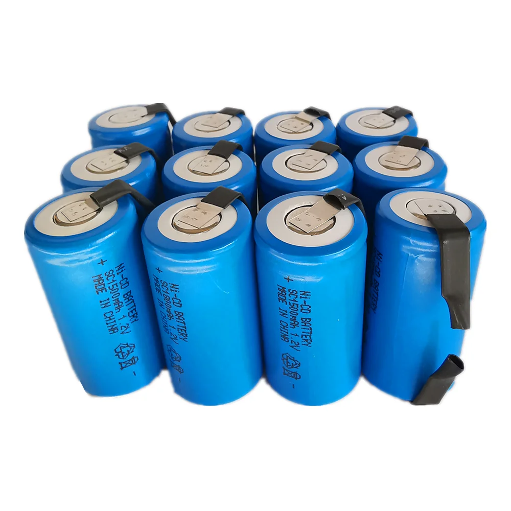 factory supply 1.2V 12pcs Ni-CD SC1500mAh high power batteries 10C with tabs rechargeable battery for electric screwdriver
factory supply 1.2V 12pcs Ni-CD SC1500mAh high power batteries 10C with tabs rechargeable battery for electric screwdriver