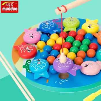 Wood System Children Fishing Game Educational Clip Beads Early Education ENLIGHTEN Training Note Force Parent and Child Building
Wood System Children Fishing Game Educational Clip Beads Early Education ENLIGHTEN Training Note Force Parent and Child Building
