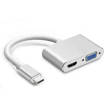 Type-C 2-In-1 Cable Type C To Hdmi Cables Vga 4K * 2K Usb 3.1 To Hdmi Lines Vga Practical Portable Line
Type-C 2-In-1 Cable Type C To Hdmi Cables Vga 4K * 2K Usb 3.1 To Hdmi Lines Vga Practical Portable Line