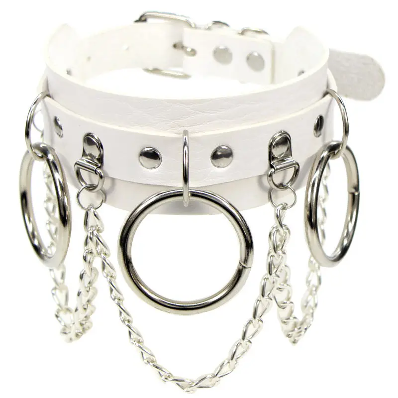 Edelstahl PU Leder Halsband Anhänger für Frauen Goth Punk Kette Sexy Choker Halsketten Geschenk Bondage 19 Edelstahl PU Leder Halsband Anhänger für Frauen Goth Punk Kette Sexy Choker Halsketten Geschenk Bondage 8
