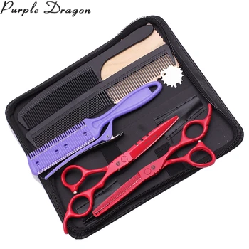 Hairdressing Scissors 5.5" 16cm Stainless Purple Dragon Barber Thinning Scissors Stylist Scissors Cutting Shears Red Color Z1010
Hairdressing Scissors 5.5" 16cm Stainless Purple Dragon Barber Thinning Scissors Stylist Scissors Cutting Shears Red Color Z1010