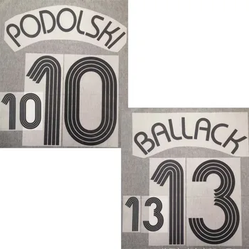 2006 Ballack Podolski Nameset Customize any name number Printing Soccer Patch
2006 Ballack Podolski Nameset Customize any name number Printing Soccer Patch